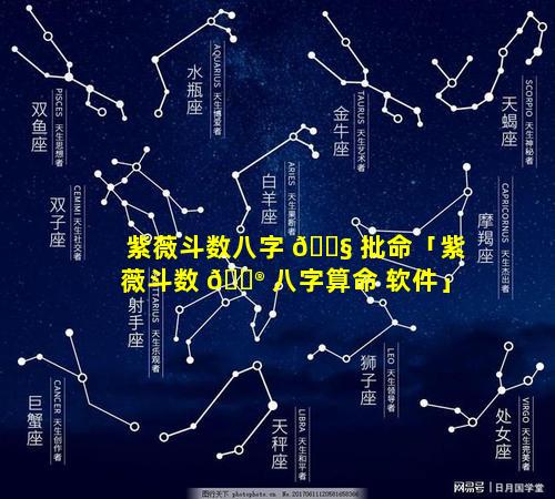紫薇斗数八字 🐧 批命「紫薇斗数 💮 八字算命 软件」